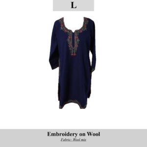 Embroidered Wool Mix Kurta