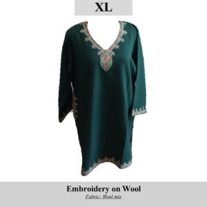 Embroidered Wool Mix Kurta